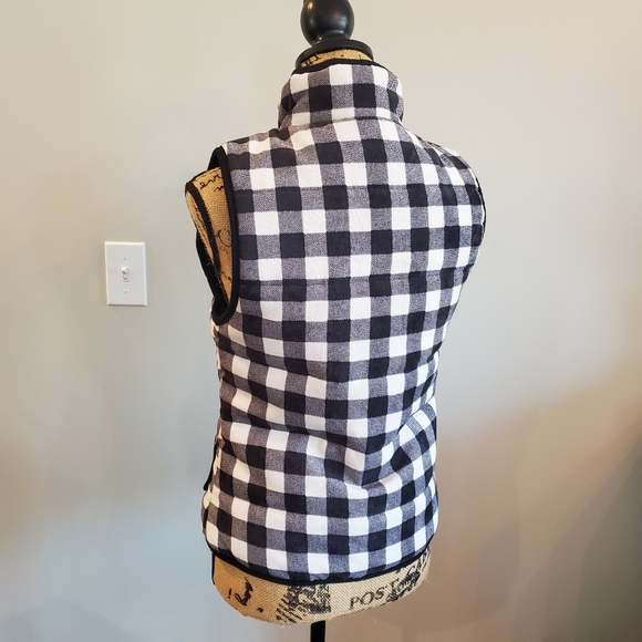NWT Women's Staccato High Neck Plaid Vest Sz Small - Picture 4 of 4